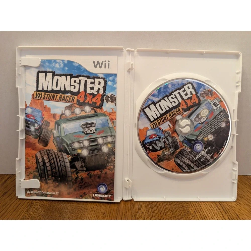 Wii Games: Monster Jam Urban Assault And Monster 4x4 Stunt Racer, Untested